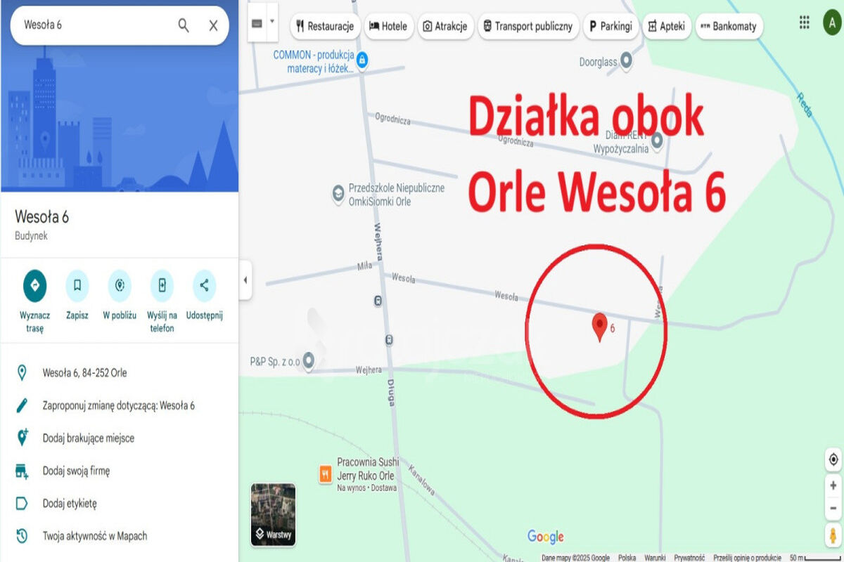 3 DZIAŁKI BUDOWLANE | UZBROJONE | ORLE | POD LASEMOrle
