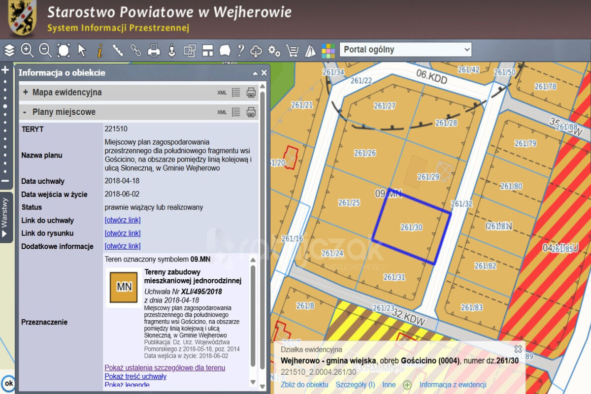 DZIAŁKA BUDOWLANA | GOŚCICINO | Z WIDOKIEM NA LASGościcino