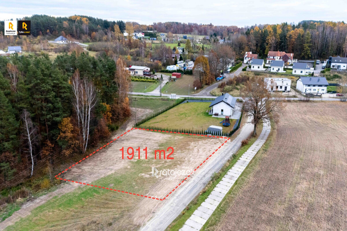 Działka budowlana pod lasem | z MPZP | 1 911 m2Zbychowo