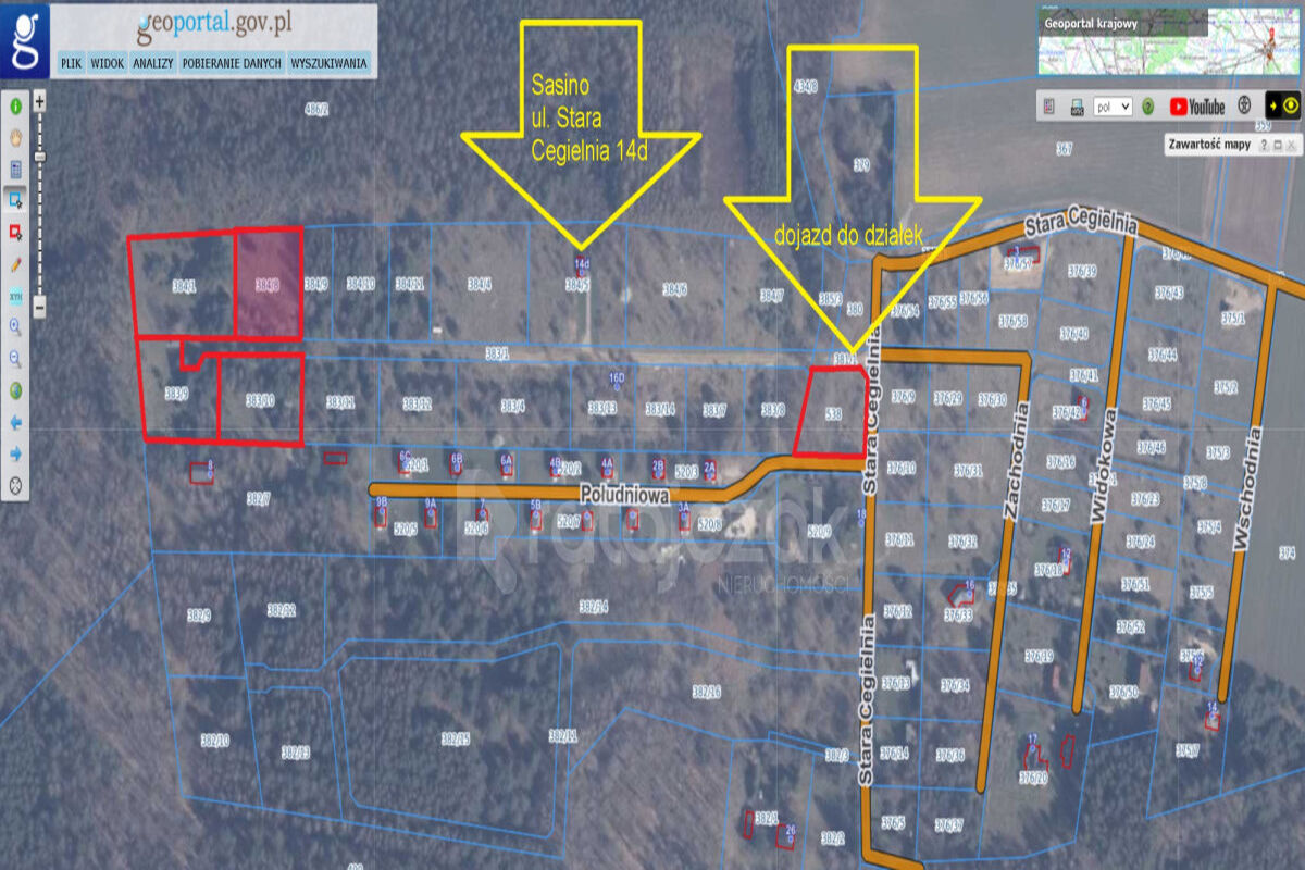 DZIAŁKA BUDOWLANA | SASINO | POD LASEM | MORZESasino
