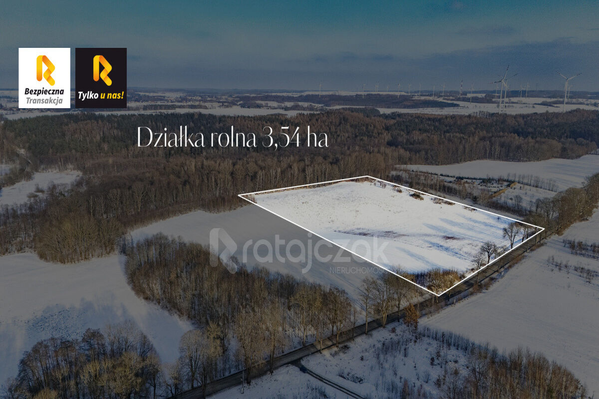 3 54 HA ROLNA | MIERZYNO | PRĄD | DROGA ASFALTOWAMierzyno