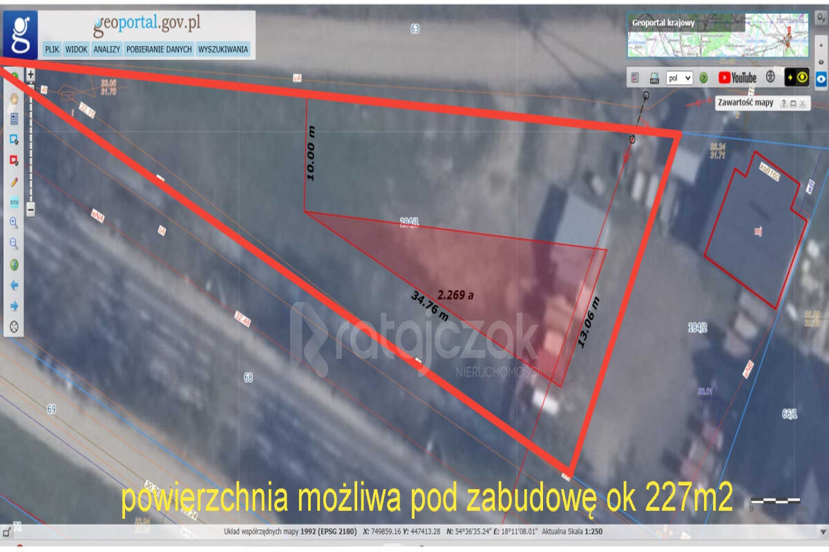 DZIAŁKA BUDOWLANA | WEJHEROWO | MN U | 1300 m2Wejherowo