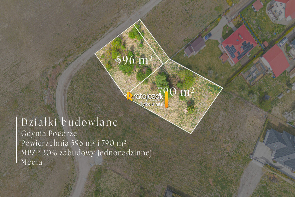 Najtańsze działki budowlane na Pogórzu!Gdynia