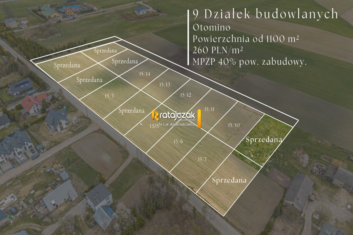 Działka Idealna pod dom jednorodzinny MPZP | S7Otomino