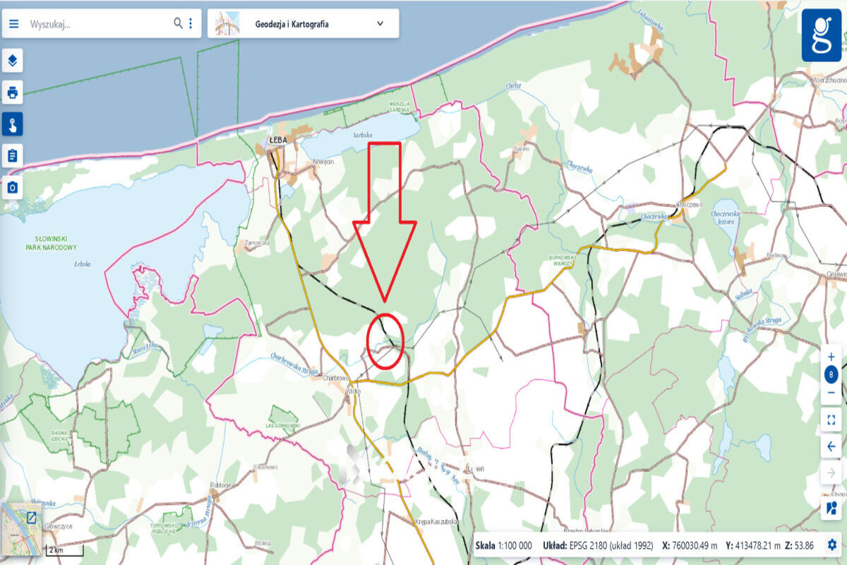 3 174 m2 DZIAŁKA | BLISKO ŁEBA i MORZE | WRZEŚCIEWrzeście