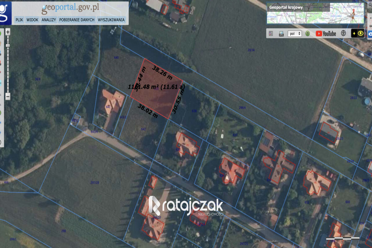 Działka o wymiarach 30 5x38  Idealna pod dom.  – Dzierżążno