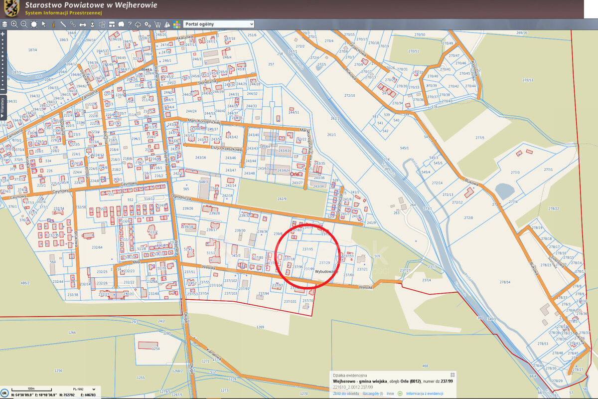 DZIAŁKA PRZY LESIE | MPZP | ORLE BLISKO BOLSZEWOOrle