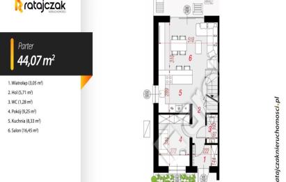Rzut, plan Bliźniak 89 3 m2 - REZERWACJA-Tyłowo