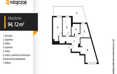 Rzut, plan Apartament Nad Morzem Gdańsk BOTANICA 4 Pok  Ogród-Gdańsk