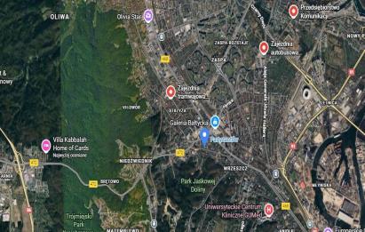 Rzut, plan Apartament 3 pokoje Quatro Towers Gdańsk Wrzeszcz-Gdańsk