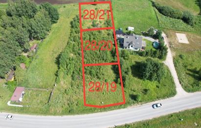 Rzut, plan Kompleks 3 działek budowlanych– Przyjaźń k. Żukowa-Przyjaźń