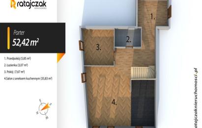 Rzut, plan 2 POZIOMOWY APARTAMENT | WEJHEROWO CENTRUM | WINDA-Wejherowo