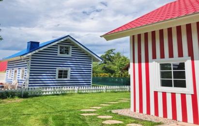 Rzut, plan Dwa domki na działce 588 m2 | Gotowa inwestycja-Kopalino