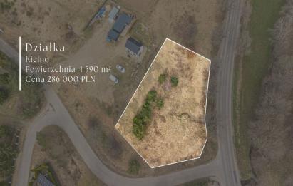 Rzut, plan Działka budowlana Kielno przy drodze-Kielno