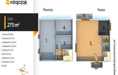 Rzut, plan 2 domy | Przestrzeń i komfort | Garaż | Luzino-Luzino