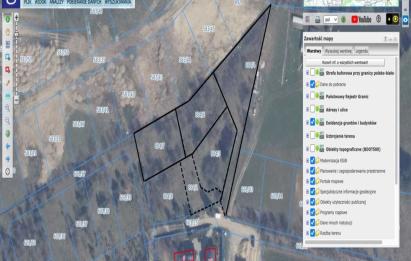 Rzut, plan Działki budowlane z Warunkami Zabudowy| Szemud-Szemud