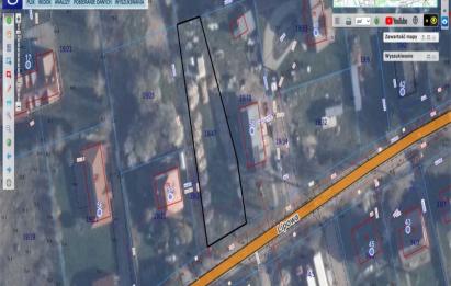 Rzut, plan Działka 881 m2 w Rekowie Górnym | od południa-Rekowo Górne