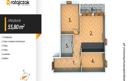 Rzut, plan Bliskość komunikacji  Klima  zabudowany balkon-Gdańsk