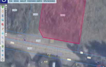 Rzut, plan DZIAŁKA PRZY LESIE | MPZP | ORLE BLISKO BOLSZEWO-Orle