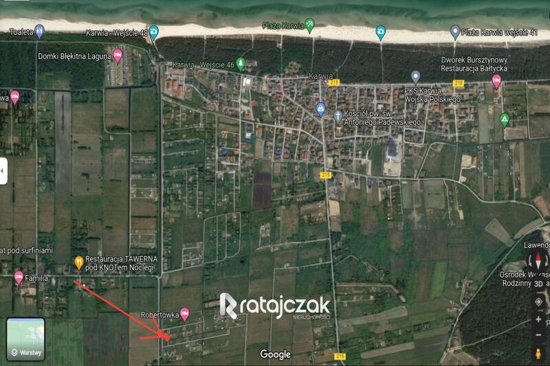 Działka 1 4 km od PLAŻY  z holendrem  ogrodzona - Karwieńskie Błoto Pierwsze