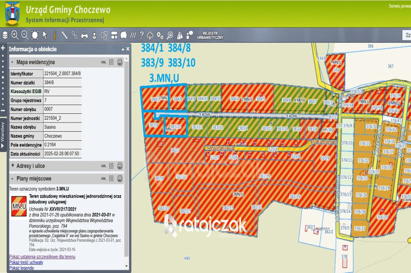 DZIAŁKA INWESTYCYJNA | SASINO | LAS WIDOK NA MORZE - Sasino