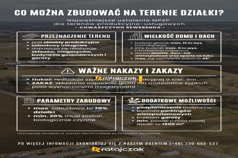 Uzbrojona działka inwestycyjna P/U 3004 m² przy S6 - Chwaszczyno