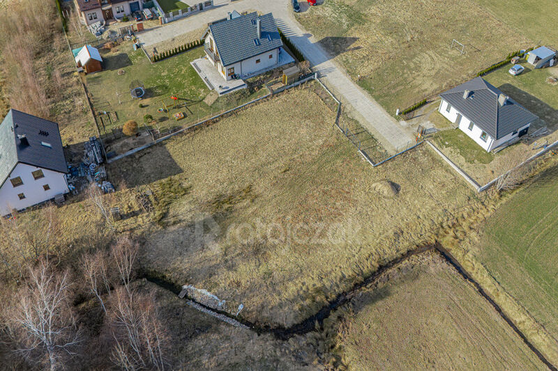 Działka 1871 m² z WZ | Łebno | media na działce - Łebno