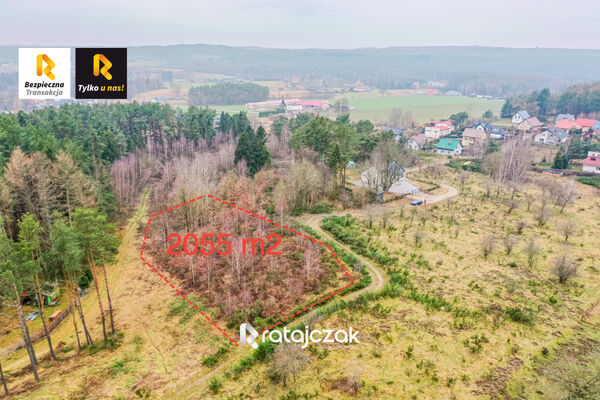 Działka pod lasem | 2055 m2| Zbychowo ul. Żwirowa - Zbychowo