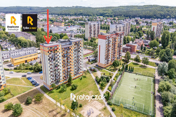 3 pokoje | 62 88 m2 | 11 piętro | dwa balkony - Wejherowo