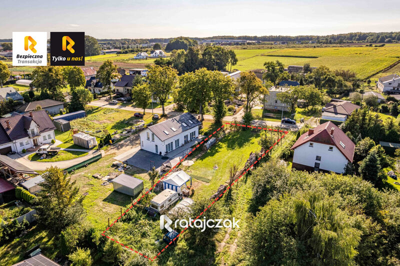 Działka 881 m2 w Rekowie Górnym | od południa - Rekowo Górne