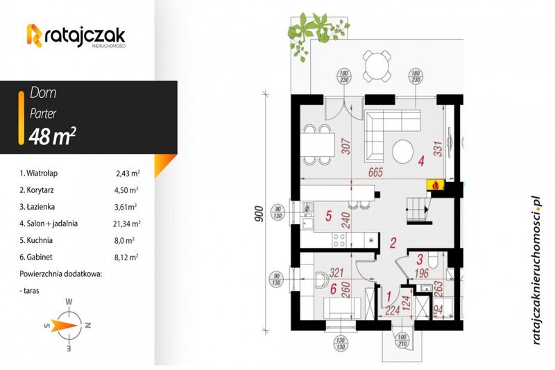 Bliźniak z pond 1000 m2 działką ! Segment 28/1 - Gowino