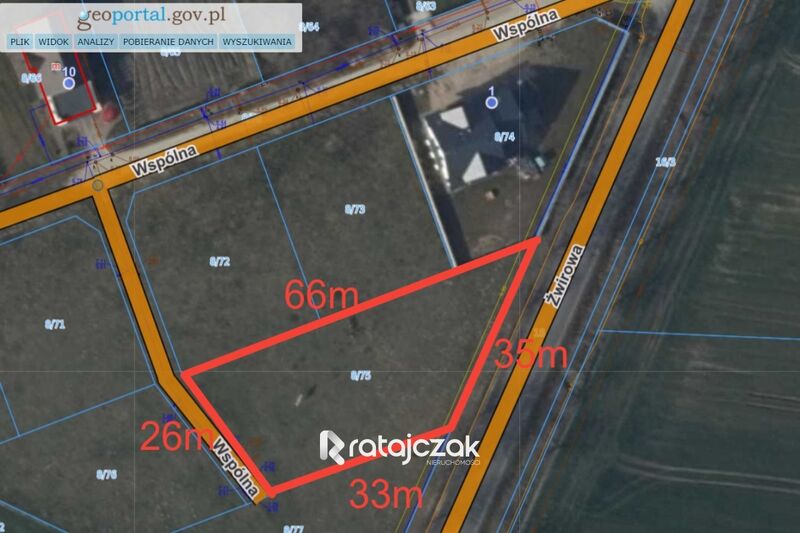 Działka budowlana nad morzem  1248 m2  z mediami - Karwieńskie Błoto Pierwsze