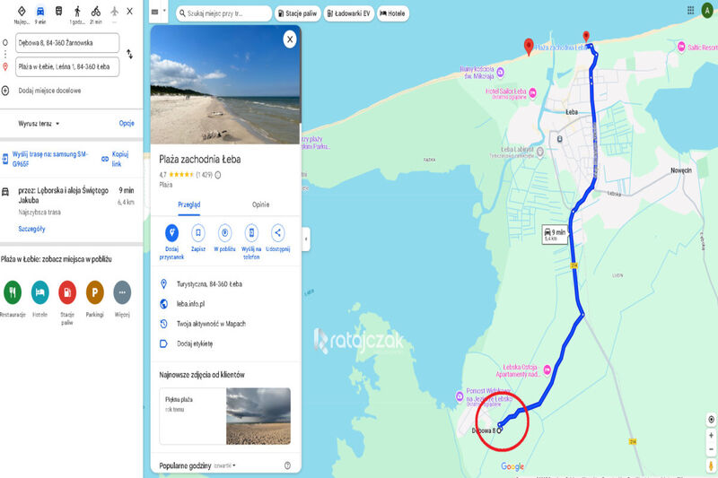 DZIAŁKA POD LASEM |5km ŁEBA| NAD JEZIOREM I MORZEM - Żarnowska