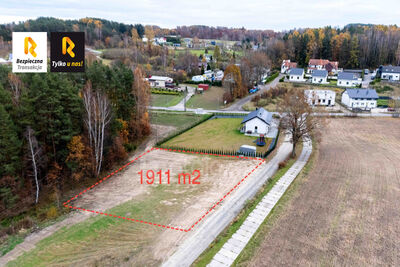 Oferta nieruchomości z wirtualnym spacerem Działka budowlana pod lasem | z MPZP | 1 911 m2